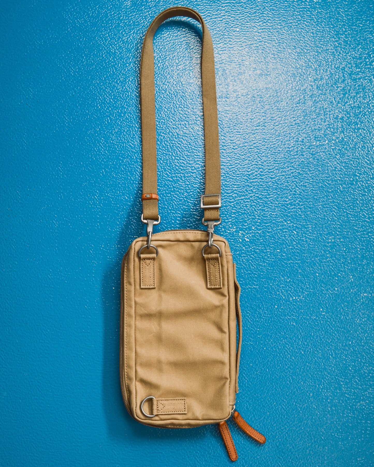 Porter Yoshida 3in1 Field Canvas / Vegetable Tanned Leather Side / Shoulder Bag (~OS~)