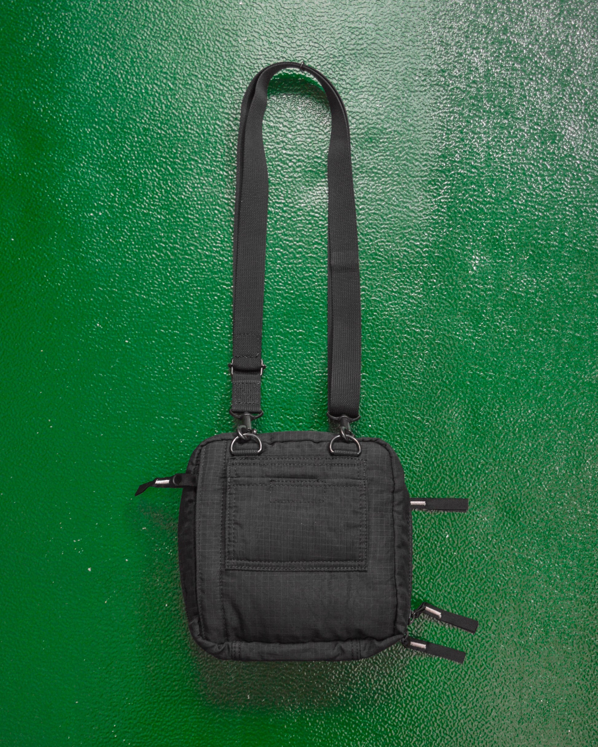Porter Yoshida Black Ripstop Square Shoulder / Side Bag (~OS~)