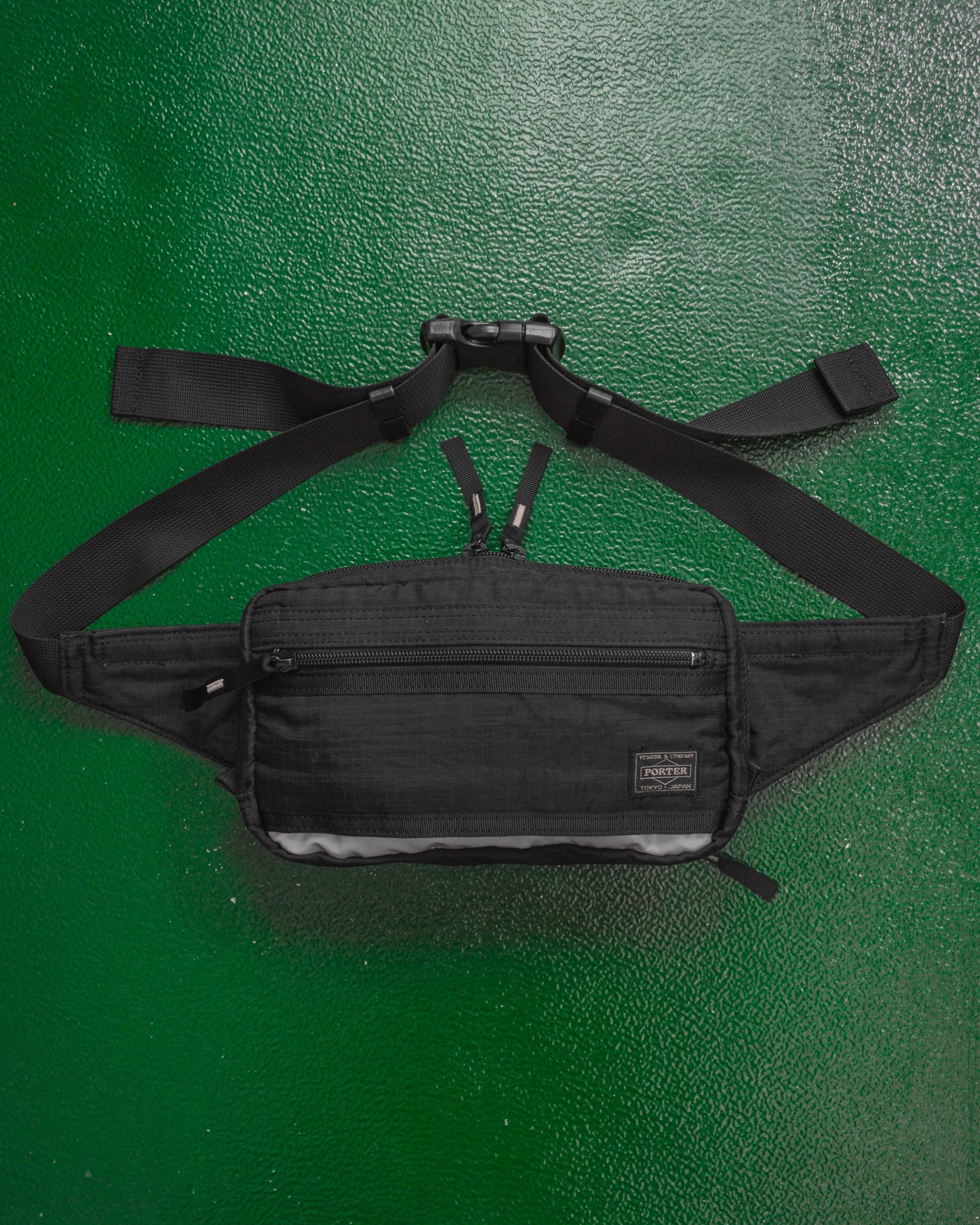 Porter Yoshida Black Ripstop Waist / Cross Body Bag (~OS~)