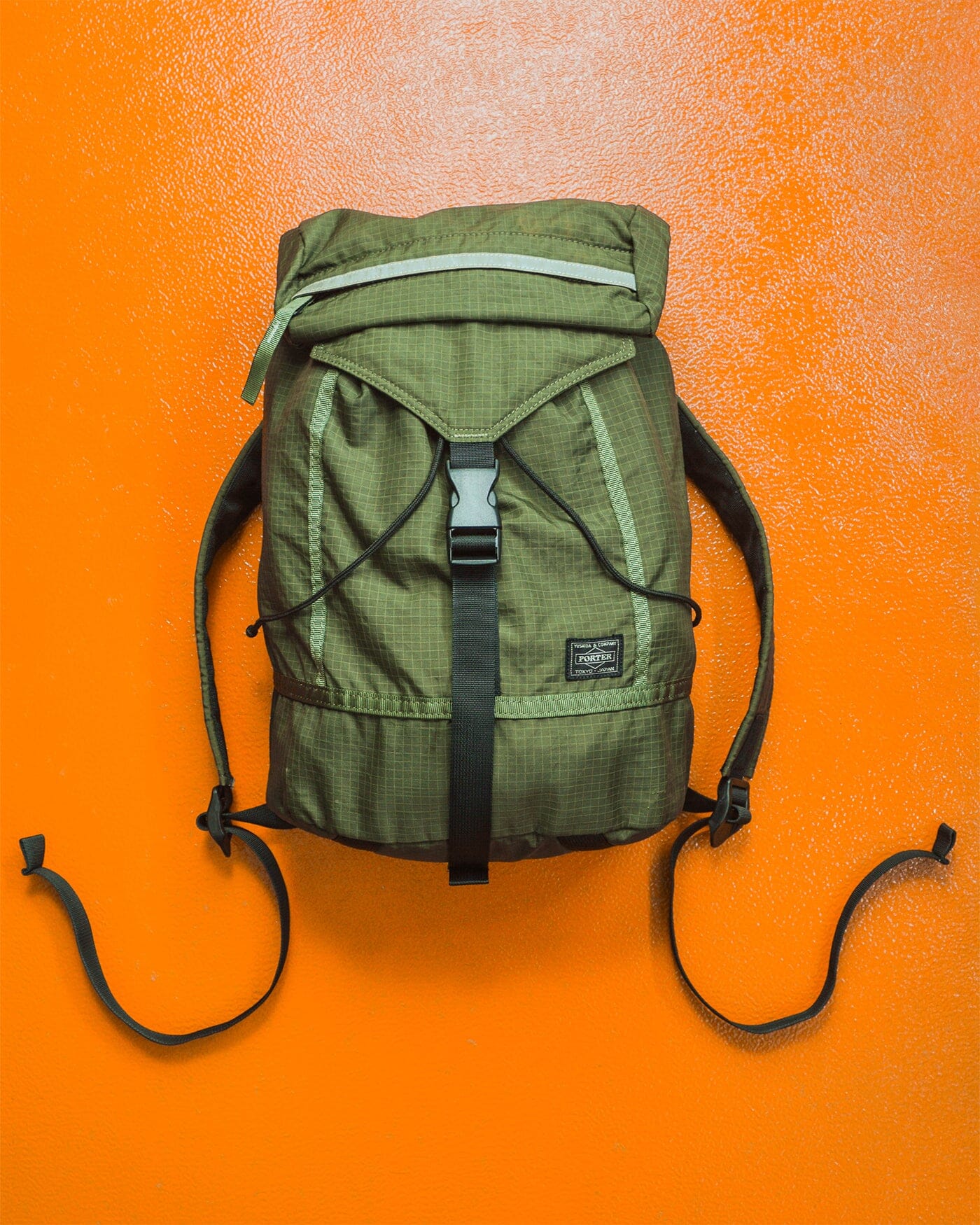 Porter Yoshida Green Ripstop Backpack / Rucksack Bag (~OS~)