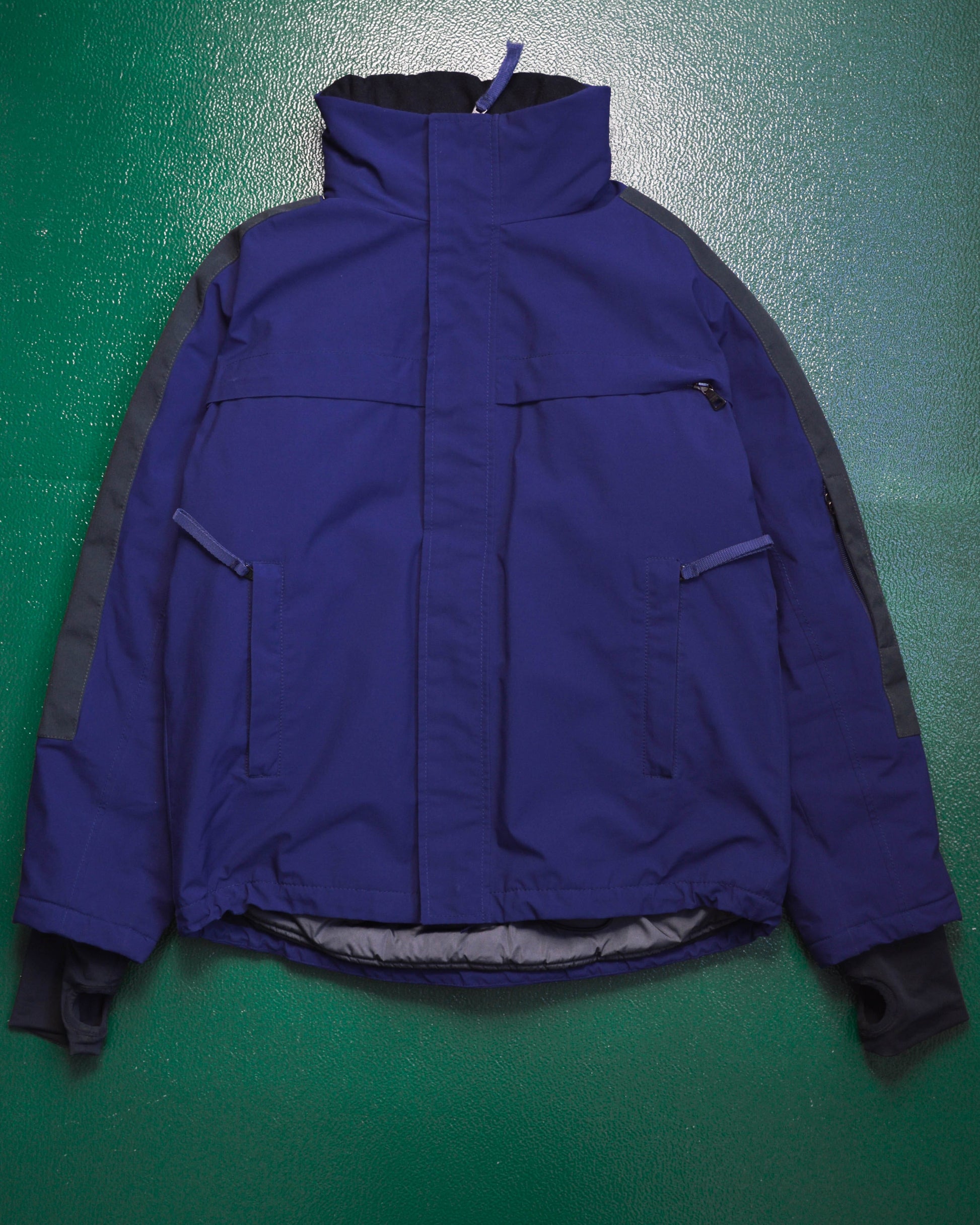 Prada Sport Gore-tex Deep Blue / Grey Panelled Ski Jacket (~M~)