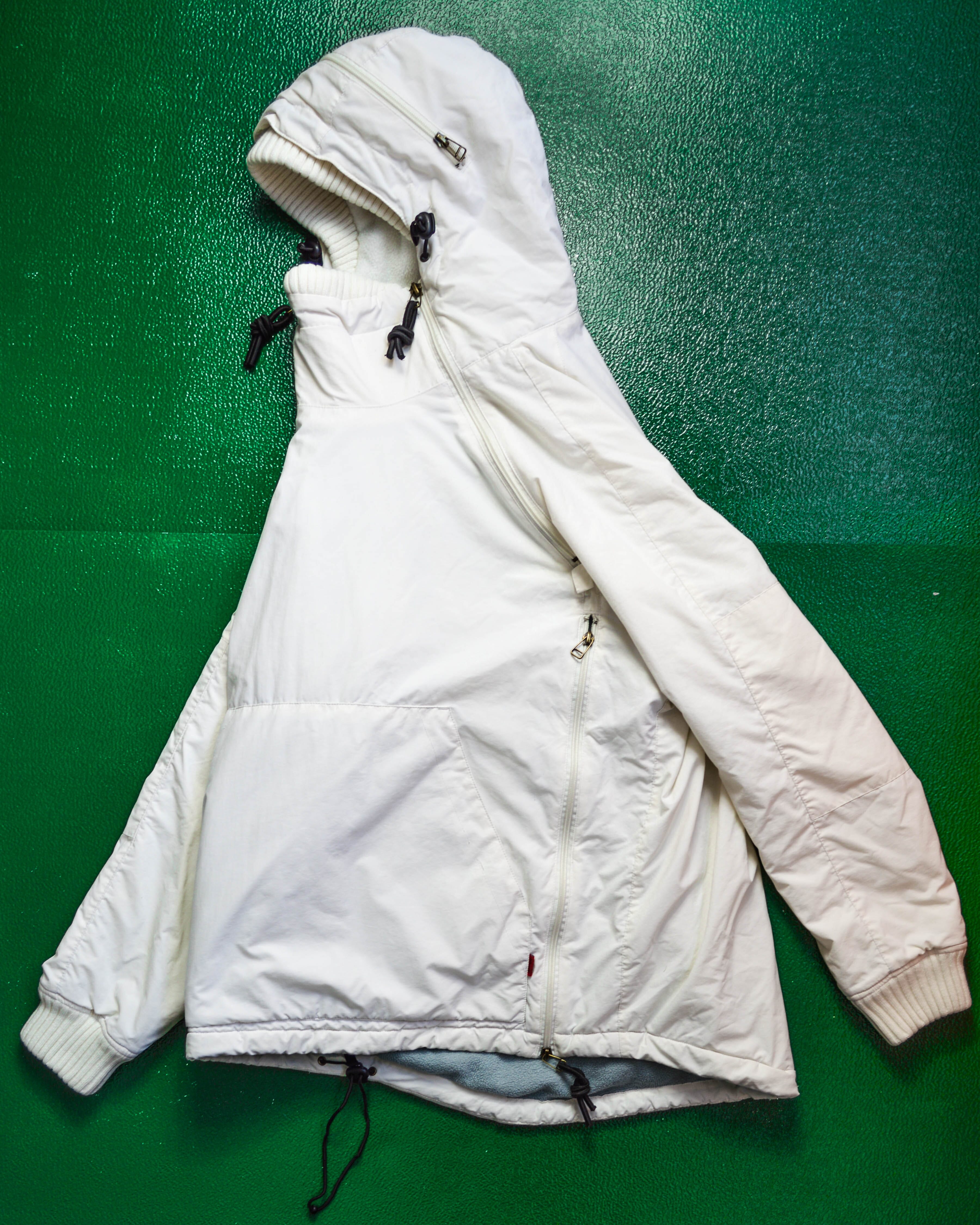 Schott White Multi Zip Ventilated Technical Pullover Jacket