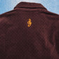 Sonic Lab Velour Patterned Maroon Over Shirt (S~M)