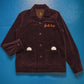 Sonic Lab Velour Patterned Maroon Over Shirt (S~M)