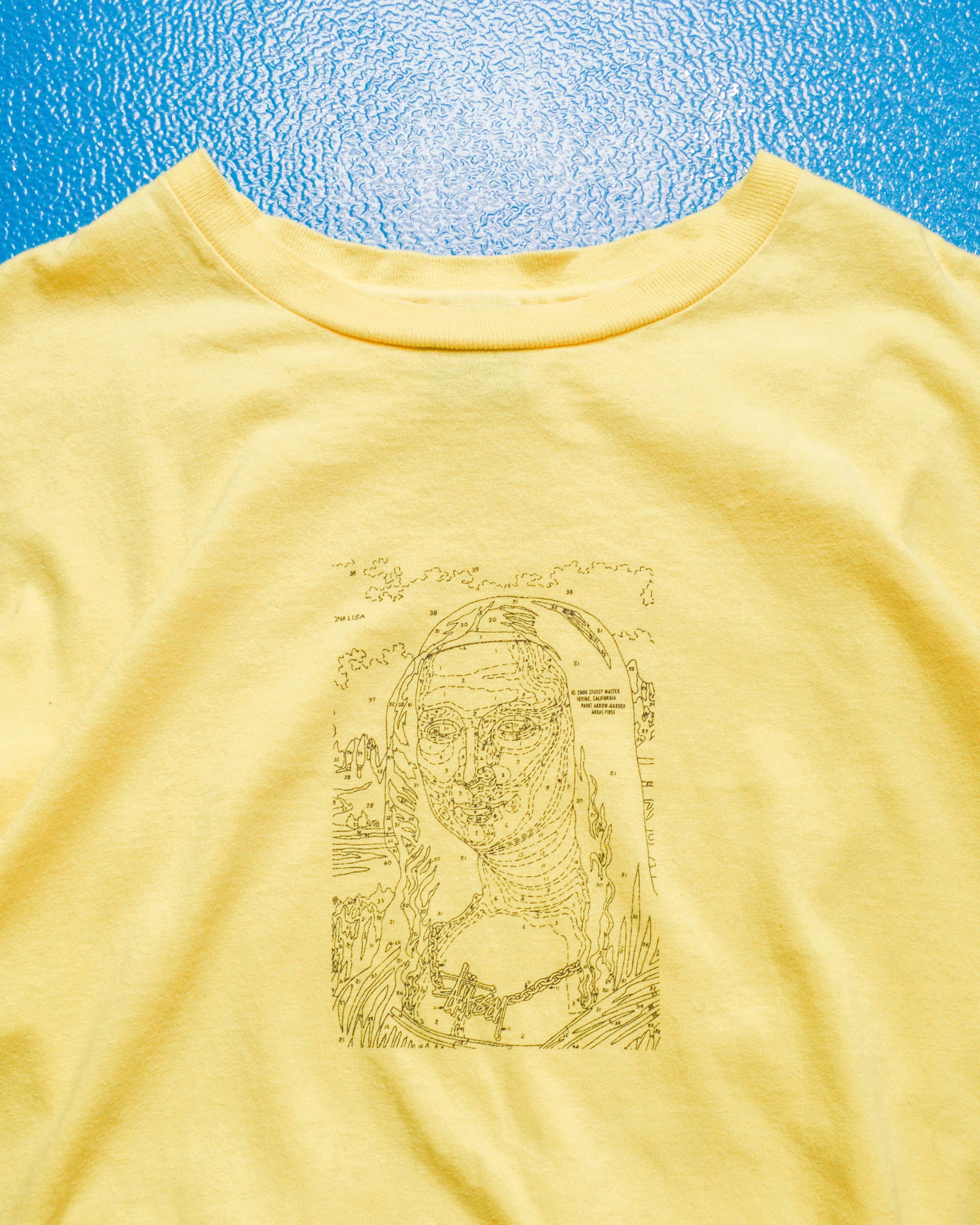 Stussy 2000 Mona Lisa Colour by Numbers T-shirt (M~L)