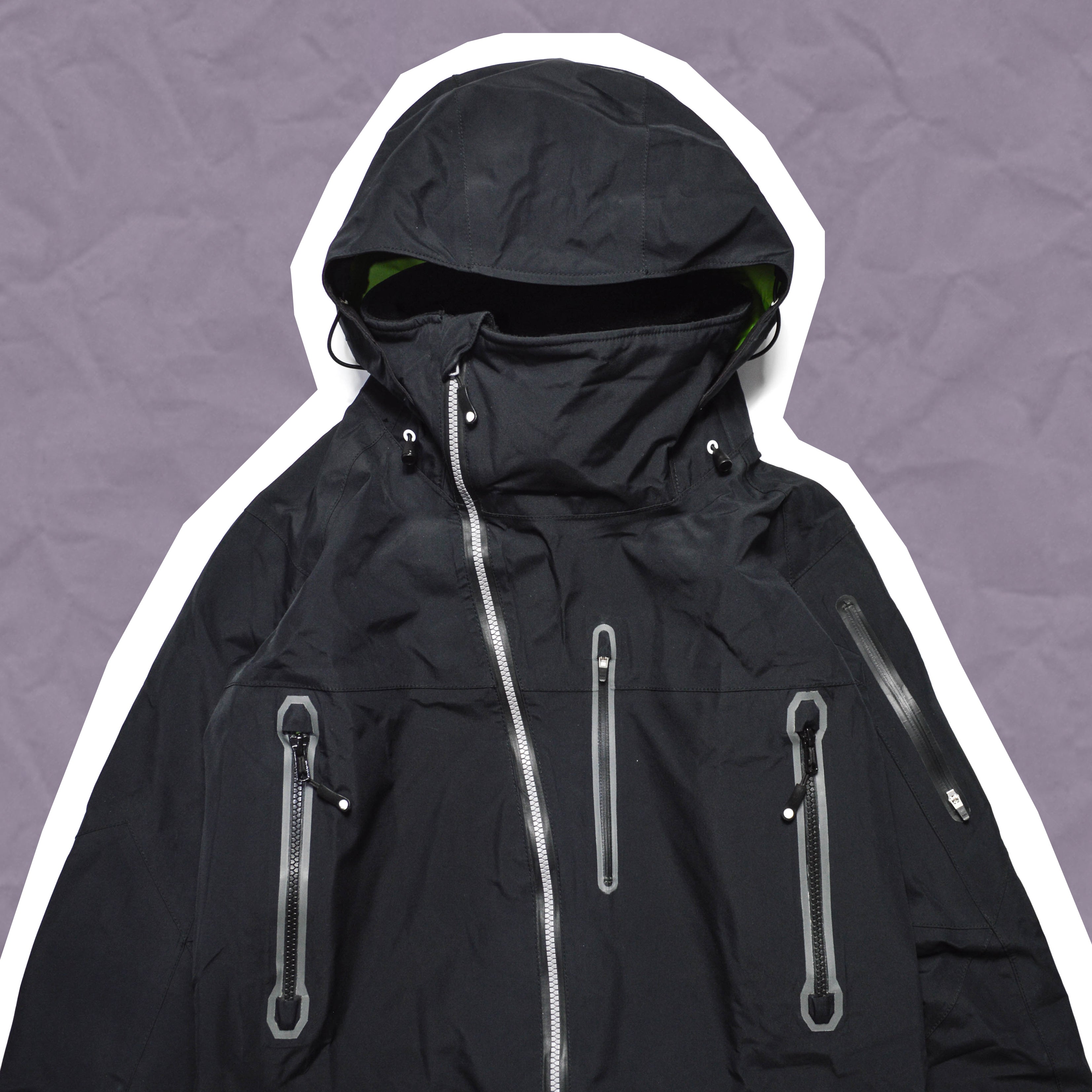 Stussy X AFDICEGEAR A/W11 Asymmetrical Curved Zip Gore-tex Jacket