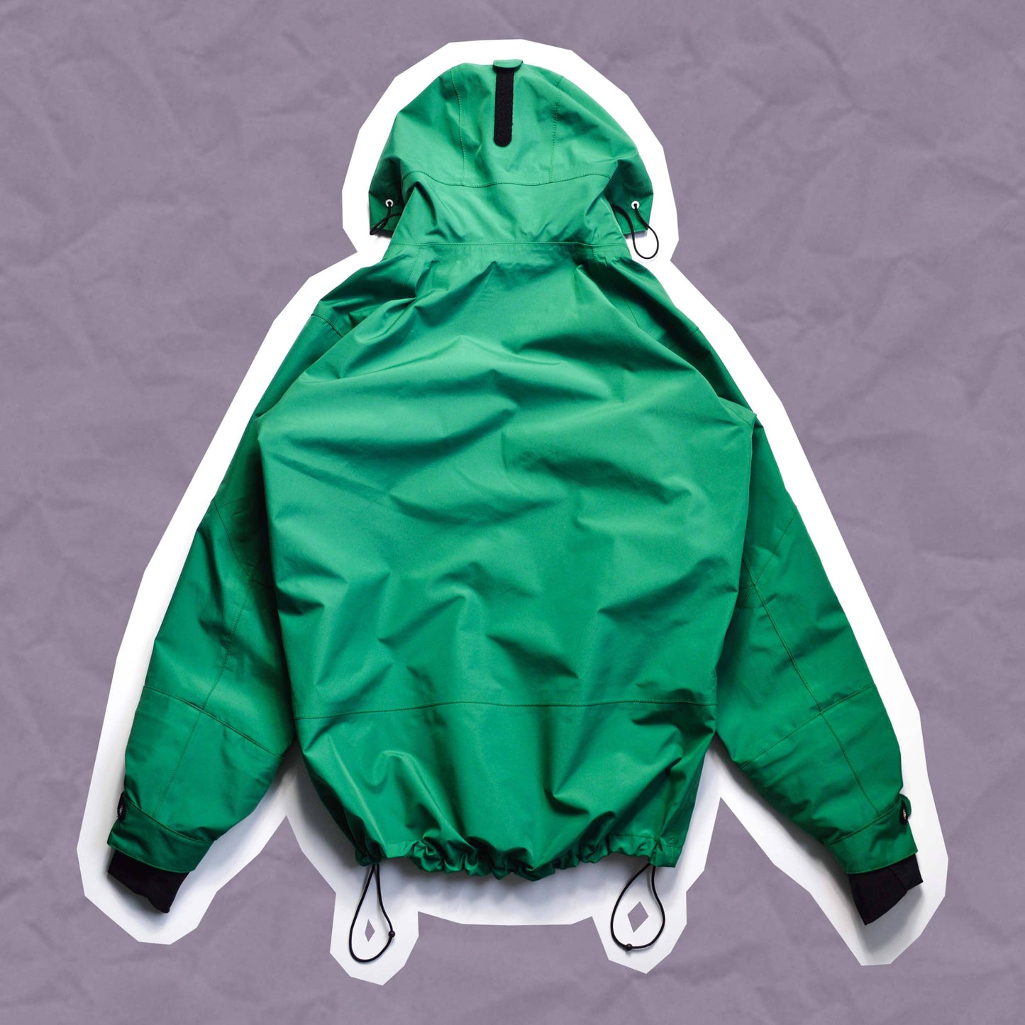 Stussy AFDICEGEAR A/W11 Green Asymmetrical Curved Zip Gore-tex Jacket (L & XL)