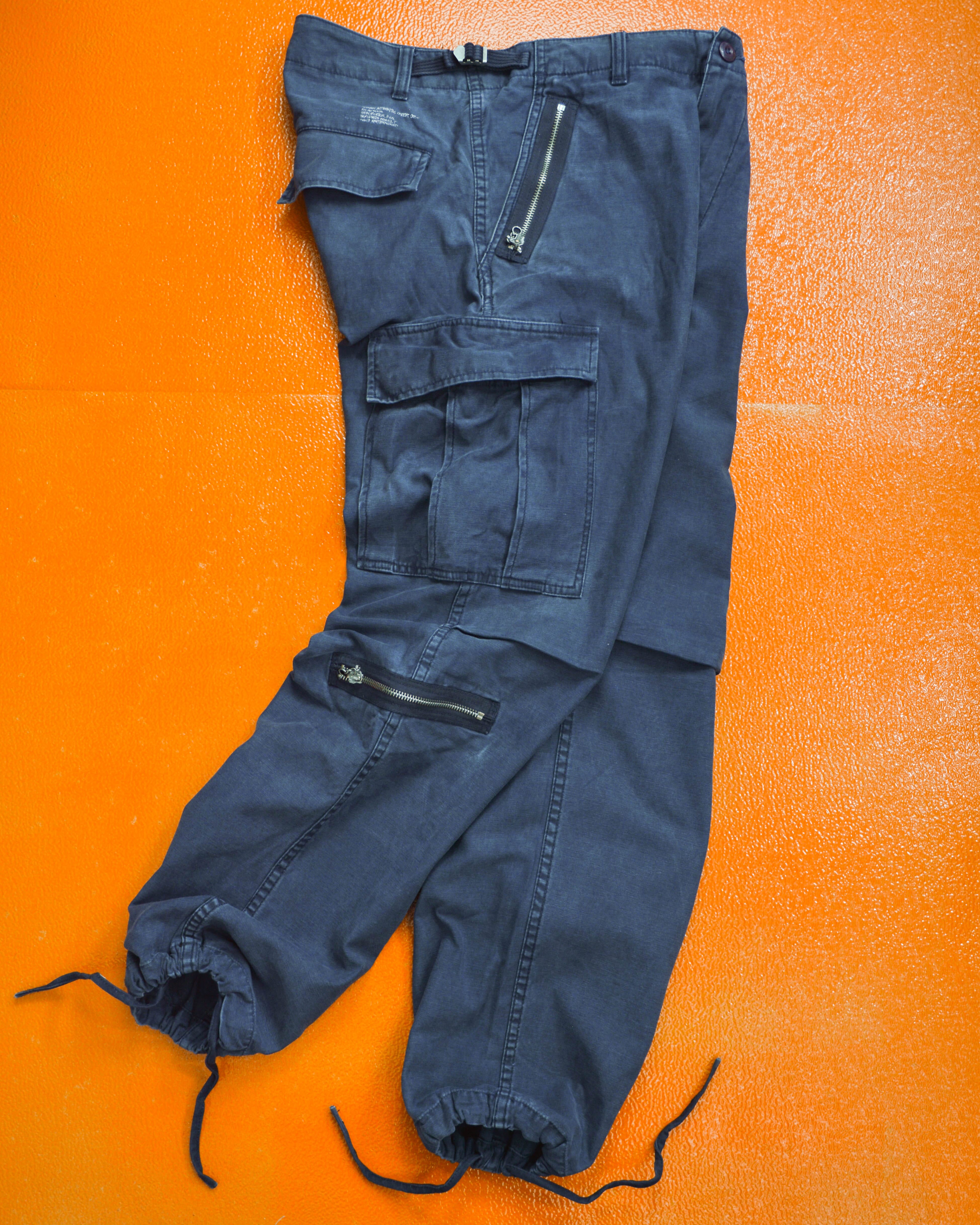 Authentic Outer Gear Washed Navy Asymmetrical Cargo Pants (~32~)