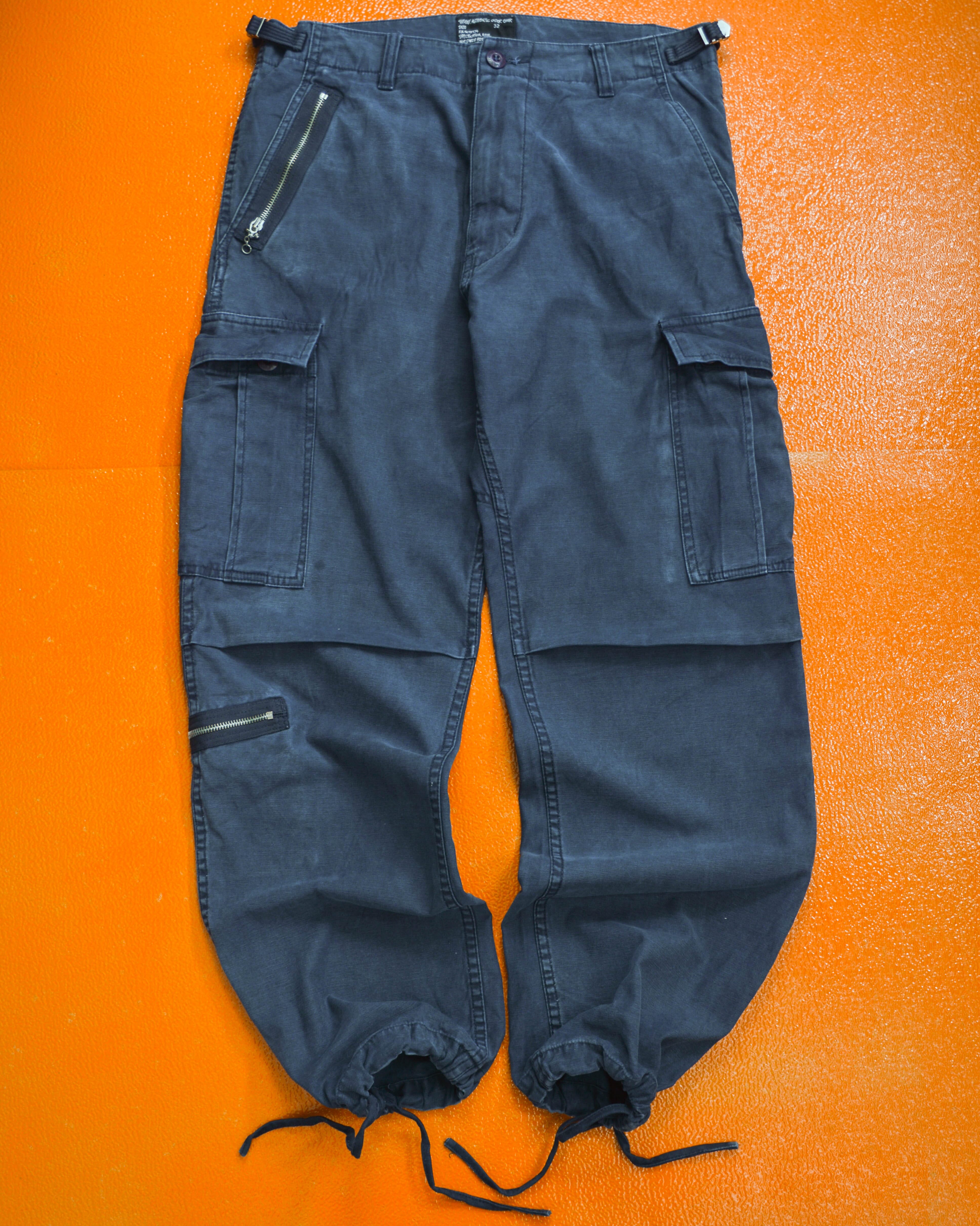 Authentic Outer Gear Washed Navy Asymmetrical Cargo Pants (~32~)