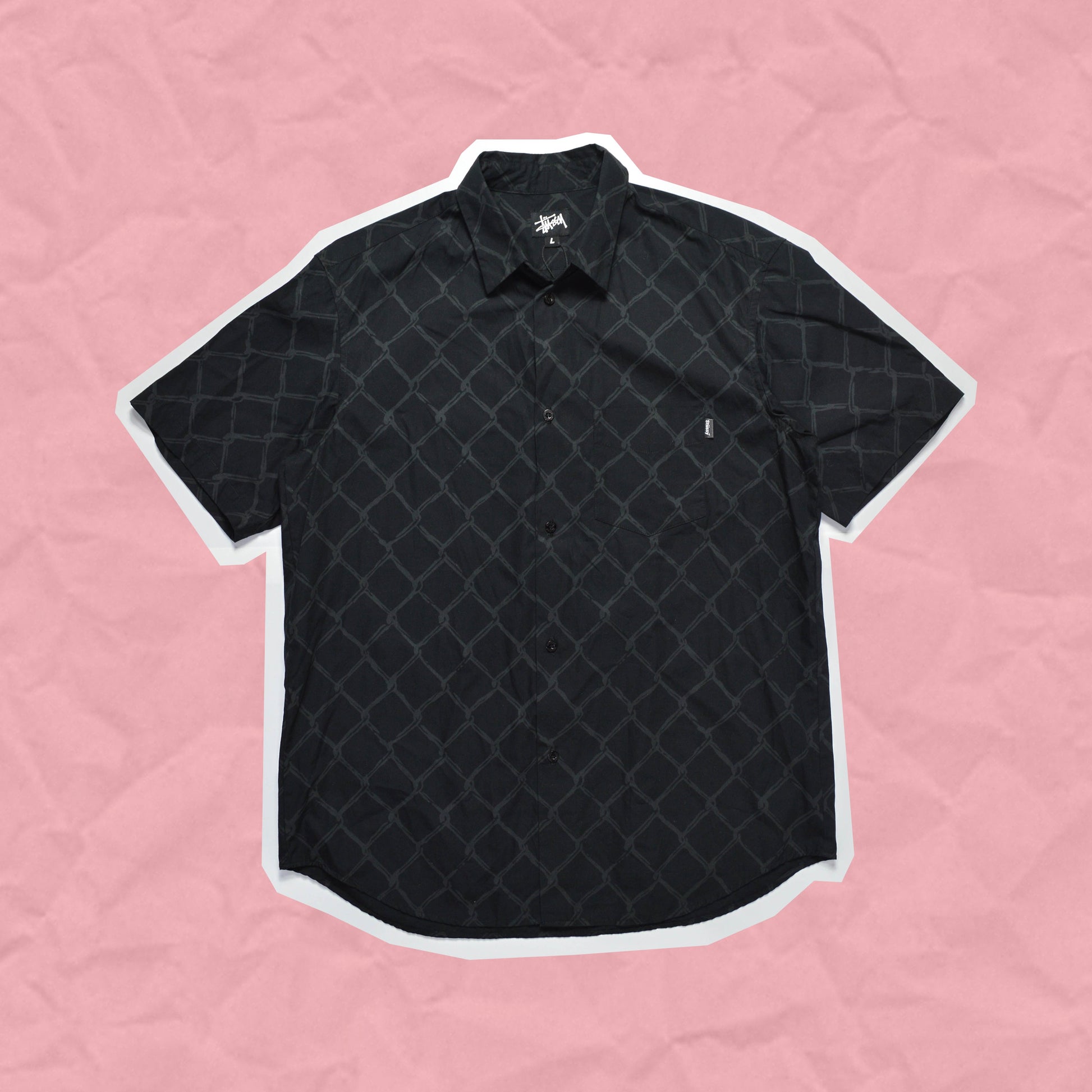 Stussy Barbed Wire Black Shirt (L)