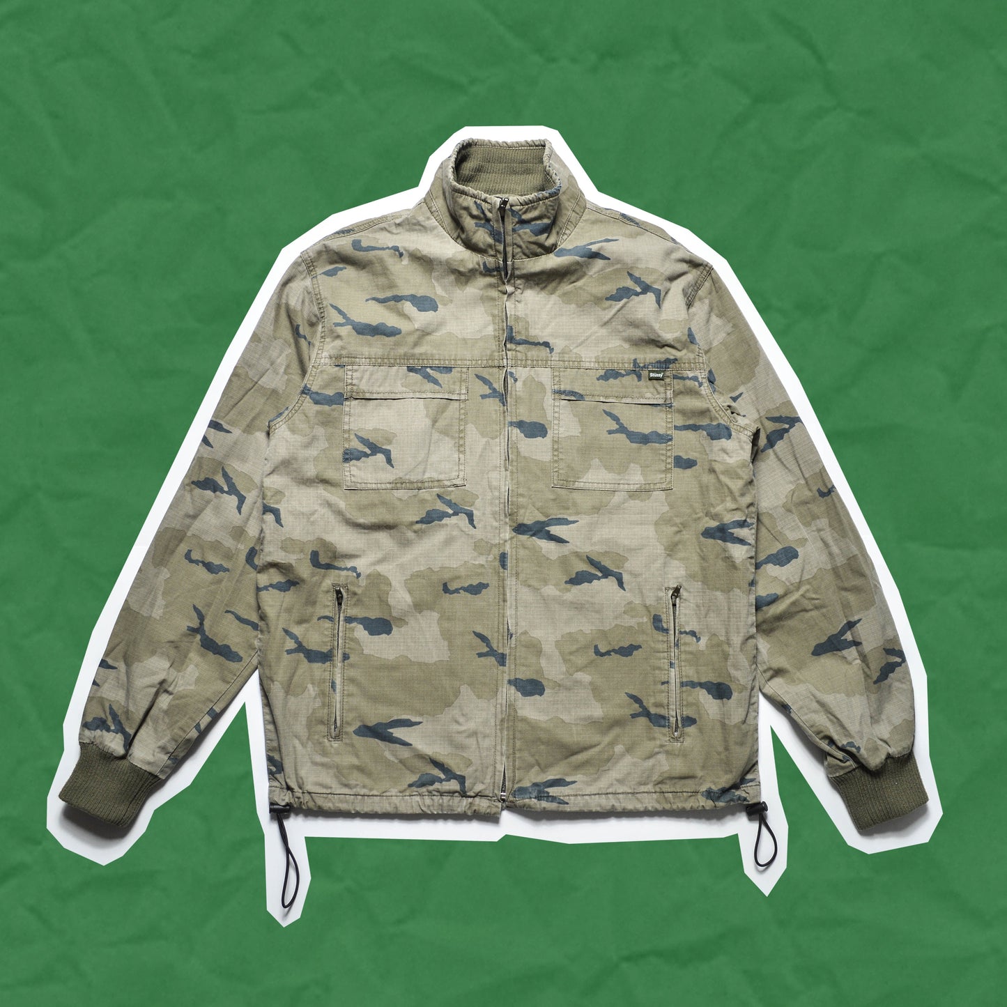 Stussy Camo Ripstop Windbreaker Jacket (M)