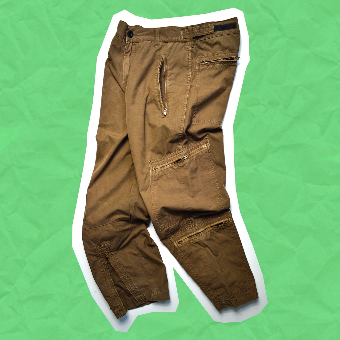 Stussy Deep Brown Multi-Pocket Cargos Flight Pants (~30~)