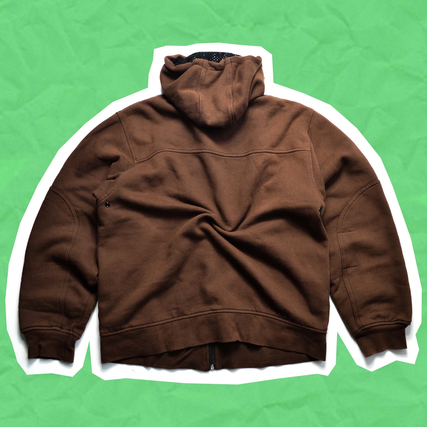 Stussy Deep Brown Zip Up Hoody (M)