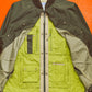 Stussy F.I.T Olive Brown / Lime Green X-Ray Hidden Tactical Vest Bomber Jacket (XL)