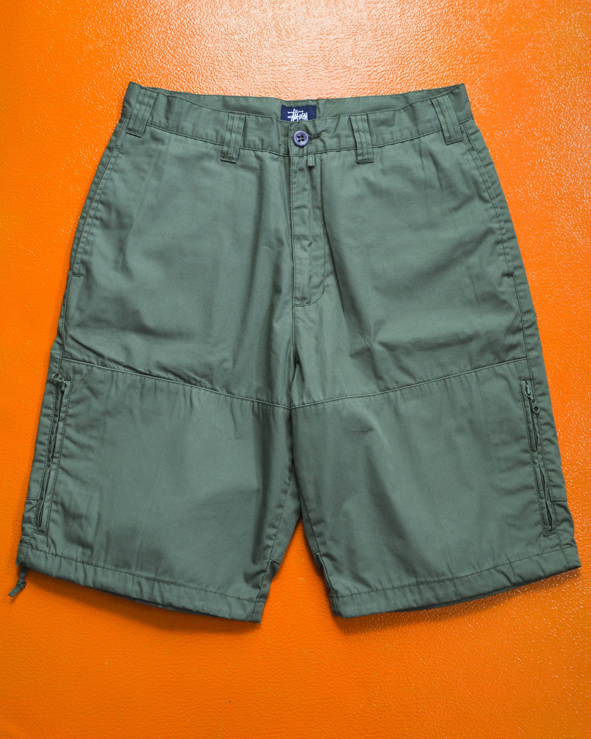 Stussy Grey Side Pocket Cargo Shorts ( 30)