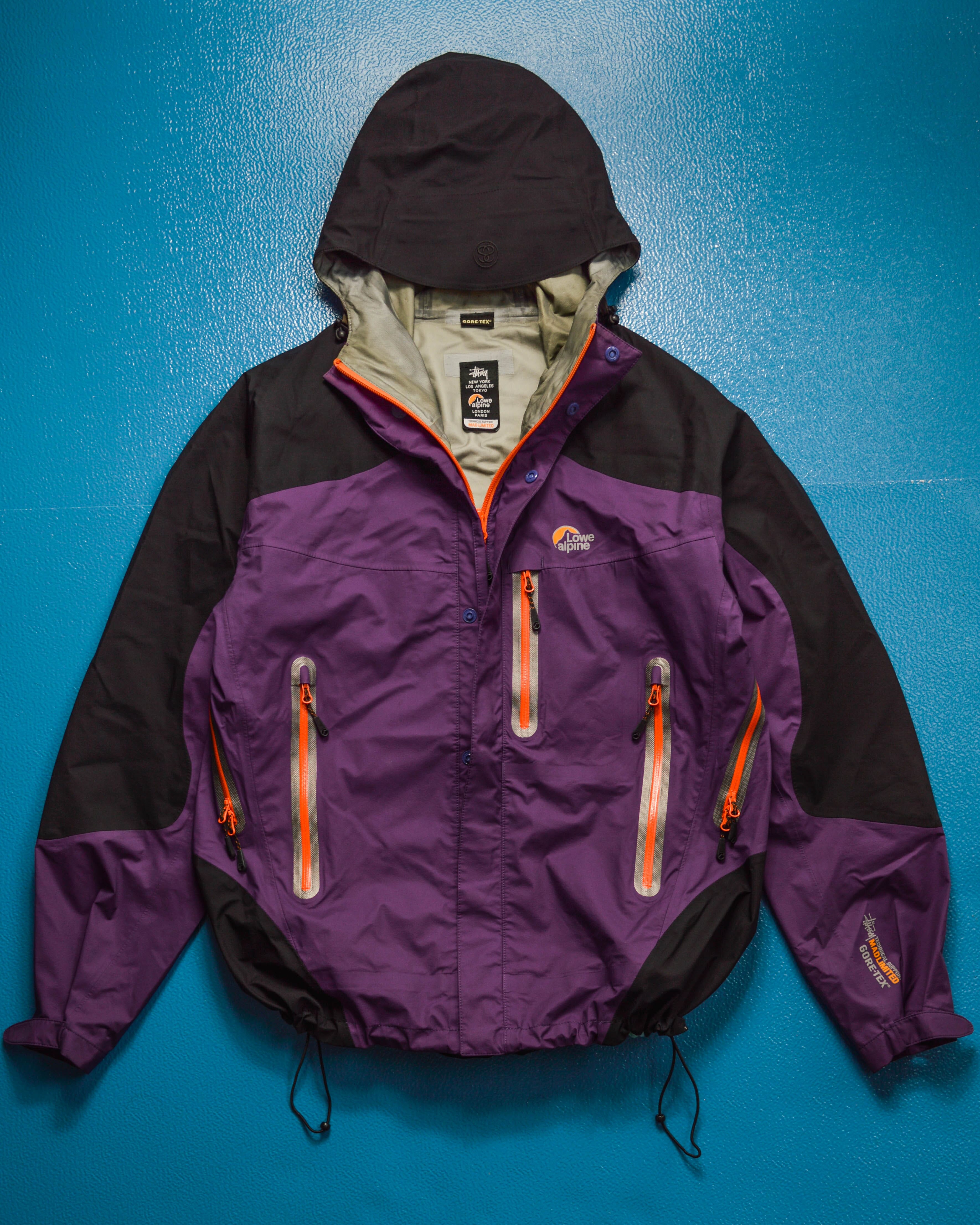 Lowe Alpine F/W 11 Purple Orange Packable Panelled Gore-Tex Mountain – 