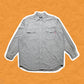 Stussy OG 80s Grey Textured Cotton Shirt (XL-XXL)