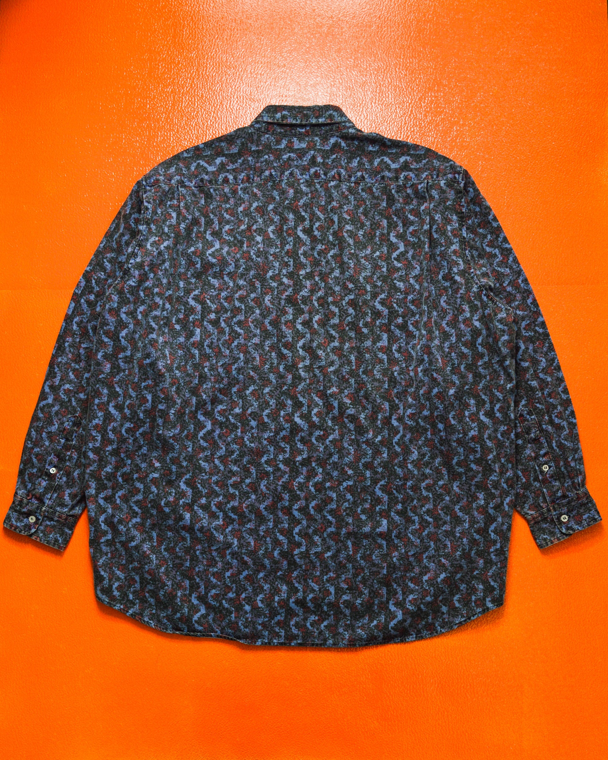 Stussy OG Micro Corduroy All-over Foliage Style Print Shirt (~XL~)