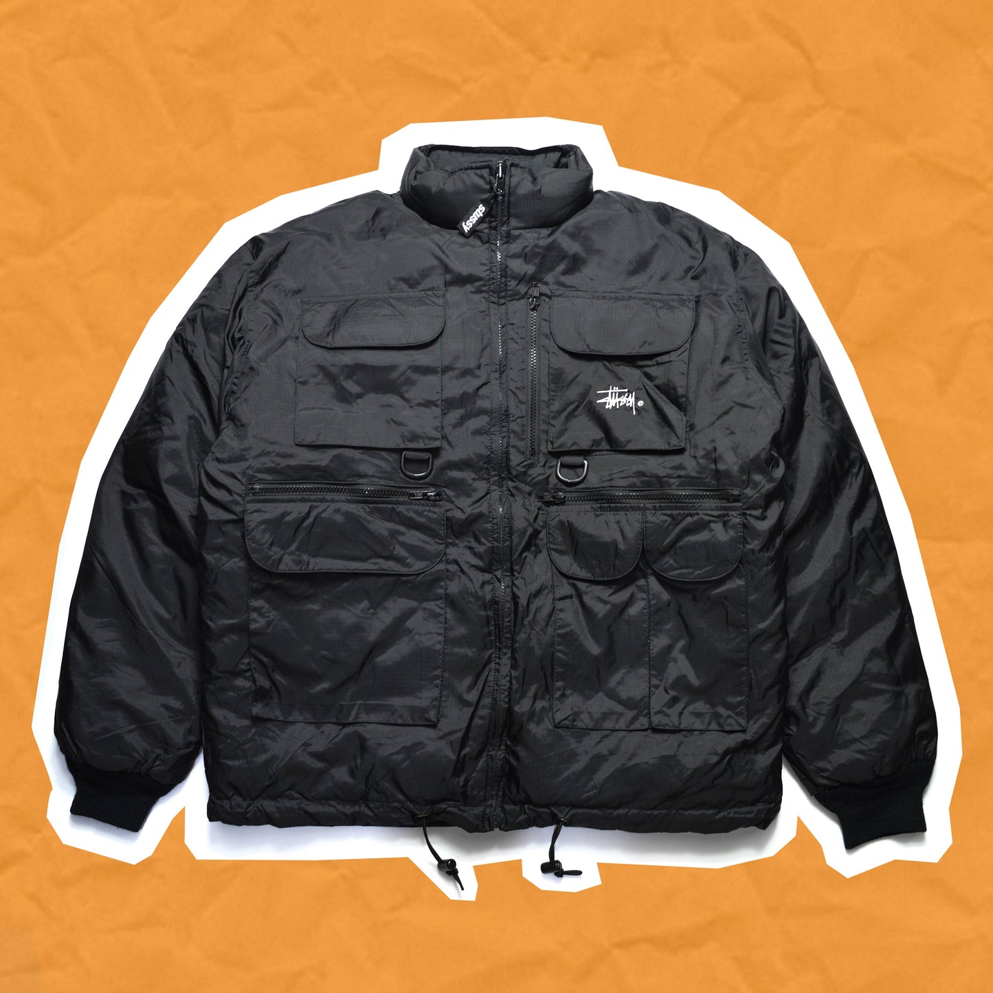Stussy Sport Black Reversible Multi-pocket Jacket (M~L)