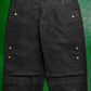 Stussy Vintage Multi-Pocket Washed Black Cargo Pants (~34~)