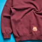 Stussy Wine Red Classical Logo Pullover Hoody (XL)