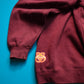 Stussy Wine Red Classical Logo Pullover Hoody (XL)