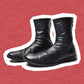 Y's / Yohji Yamamoto Supple Leather Back Zip Boots (~UK9~)